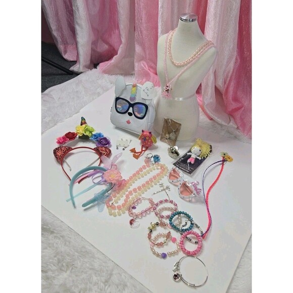 Jewelry Lot Little Girls Adorable Curated Clean Theme Bundle Free Gift - Picture 1 of 16